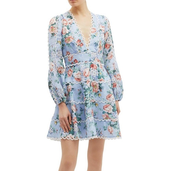 NWT Zimmerman Bowie Flounce Dress - Picture 2 of 8